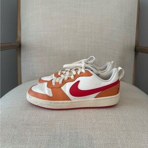 Nike Court Borough Sneakers in Orange and Red